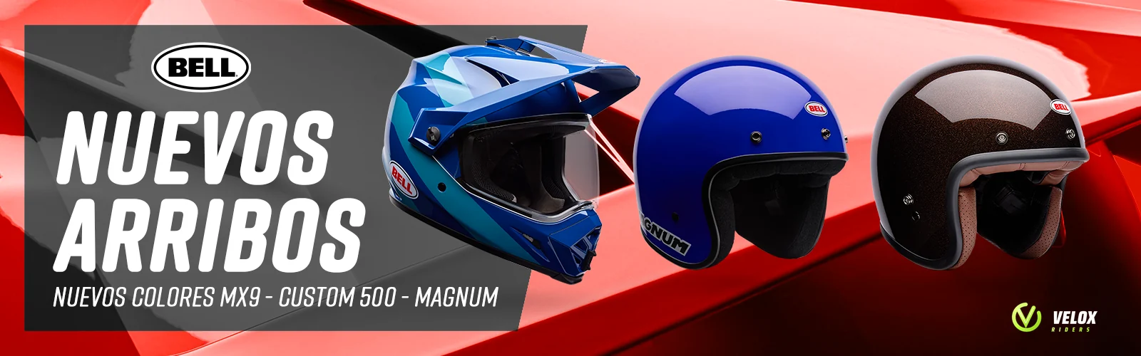 Nuevos colores Bell: MX9, Custom 500 y Magnum.