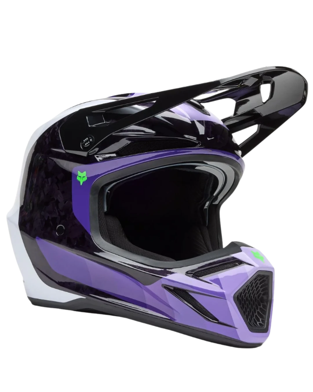 Casco Fox V3 RS carbono morado